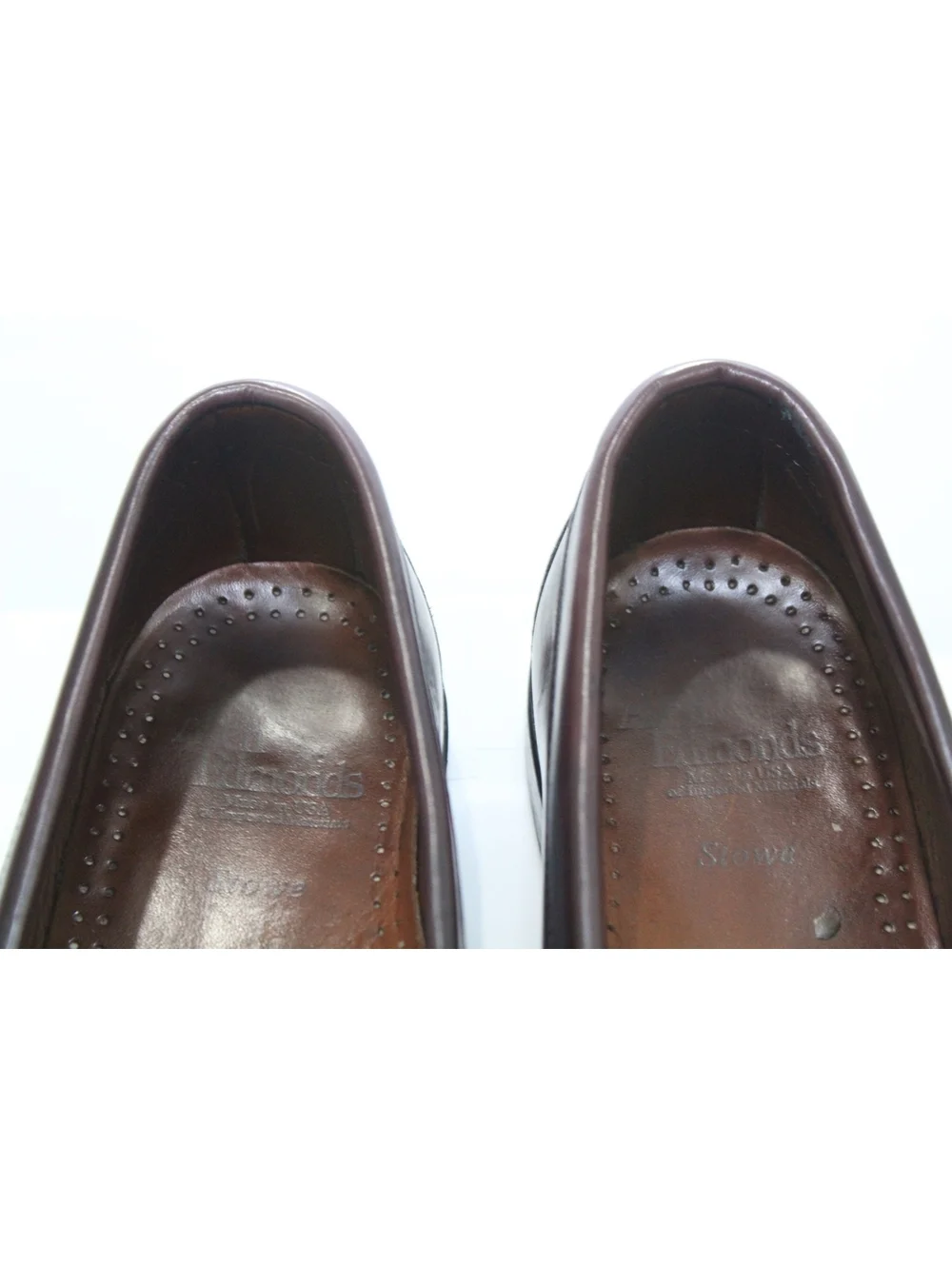 Allen Edmonds Stowe Tassel Loafers Burgundy Brown Dress Shoes Mens Size 8.5 D